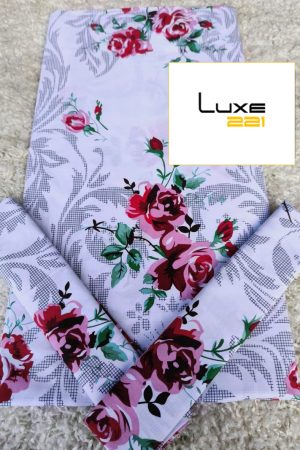 Drap coton fleurette 3 pièces Dakar